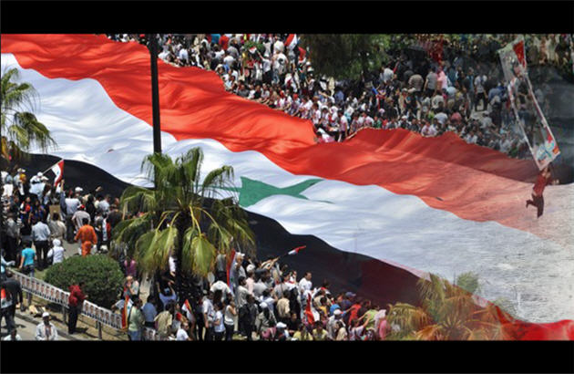 مردم سوریه در دفاع از کشور تظاهرات کردند