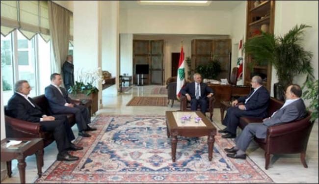 الرئيس اللبناني يستقبل كتلة الوفاء للمقاومة 