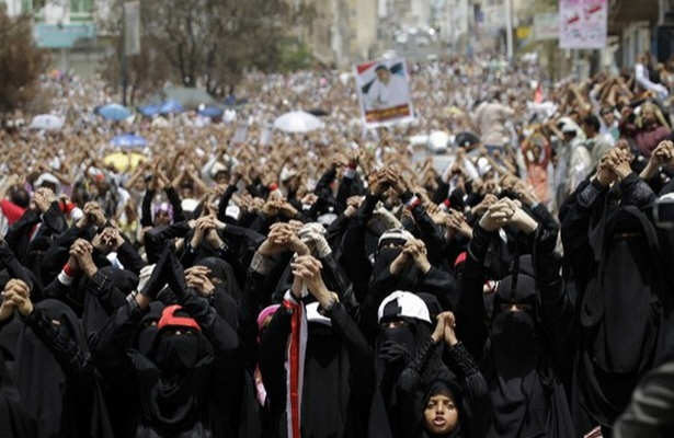 تظاهرات زنان یمنی ضد عبدالله صالح
