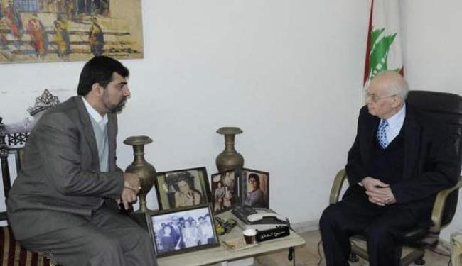 لاريجاني يدعو سليم الحص لزيارة طهران