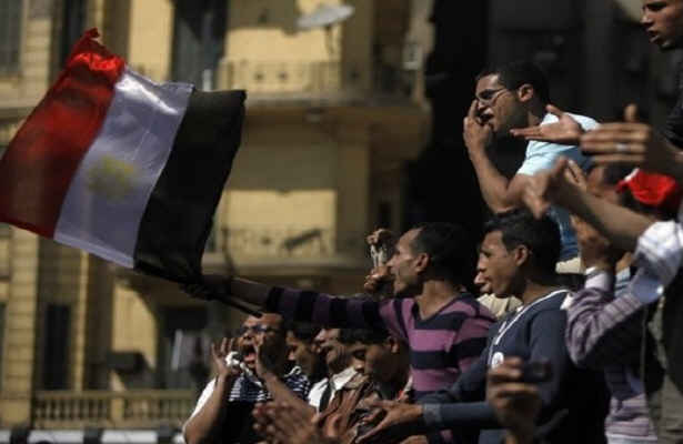 تظاهرات مصری ها مقابل سفارت سعودی