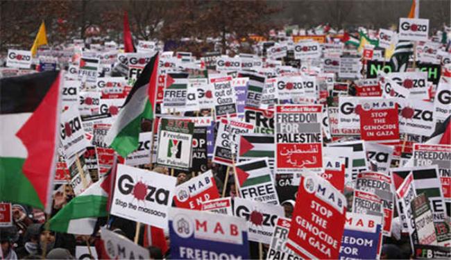 مظاهرات في لندن تطالب باعتقال ليفني