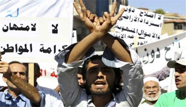 الاردنيون يتظاهرون للمطالبة بالعدالة الاجتماعية