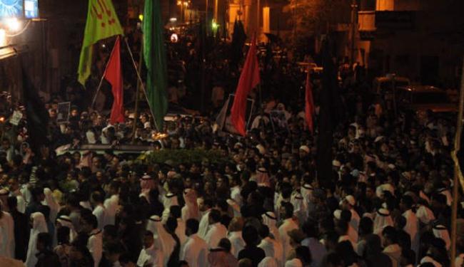 تظاهرات بالقطيف تضامناً مع الشهداء