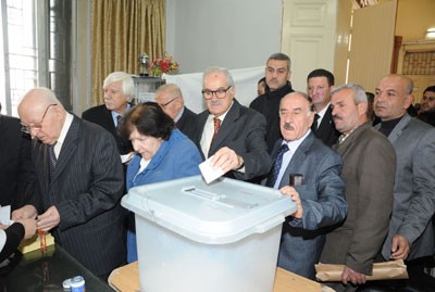 استقبال مردم سوريه از انتخابات شوراهاي محلي