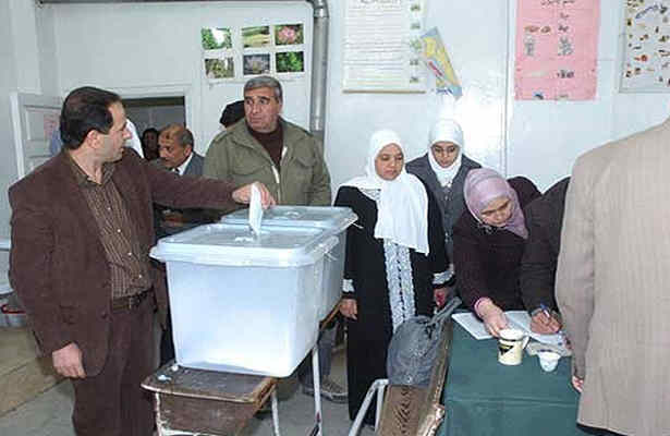 استقبال زنان از انتخابات سوريه