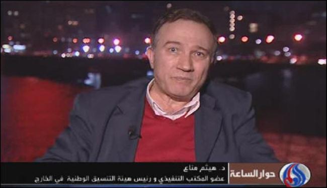 هيثم مناع: بعض المراقبين سياسيون وليسوا مهنيين