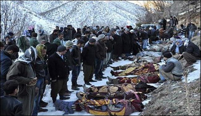 قتل الاكراد كشف زيف ادعاءات انقرة