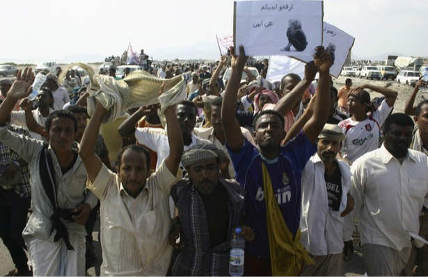 هزاران نفر در استان حجه در شمال يمن تظاهرات كردند