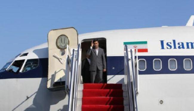 الرئيس احمدي نجاد يغادر نيكاراغوا متوجها الي كوبا 