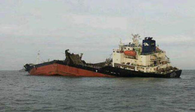 غرق سفينة نفطية في كوريا الجنوبية بعيد افراغها حمولتها