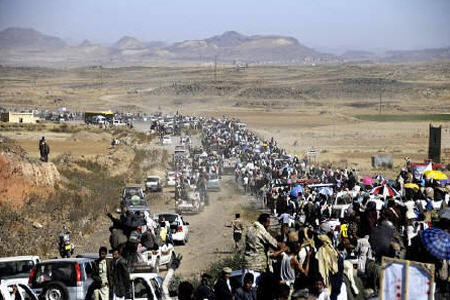 تظاهرات یمنی‌ها از جنوب به پایتخت 