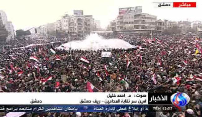 المسيرات المليونية تؤكد رفض السوريين التدخلات الخارجية