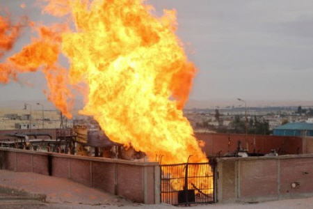 انفجار خط لوله گاز مصر به اراضی اشغالی