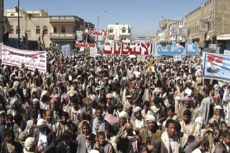 محاصره مراکز انتخاباتی در جنوب یمن