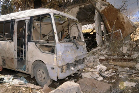 انفجار دو خودرو بمبگذاری شده در دمشق