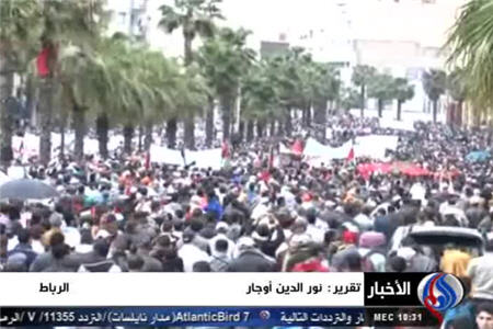 تظاهرات گسترده ضد صهيونيستي در مغرب