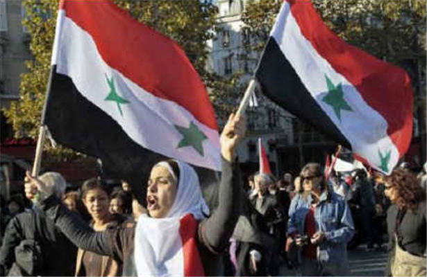 تظاهرات علیه دخالت قطر در سوریه
