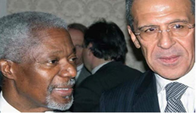 لافروف يدعم انان ويشدد على الحد من تهريب السلاح لسوريا