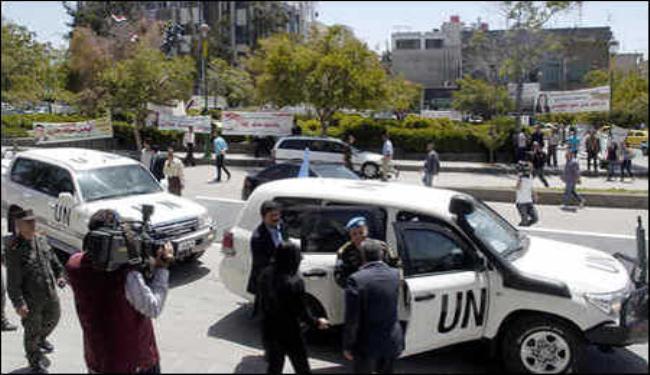 البعثة الدولية تراقب وقف اطلاق النار في سوريا