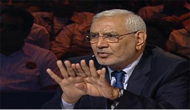 أبو الفتوح: لن اسمح لفلول النظام السابق بأخذ البلد مرة اخرى