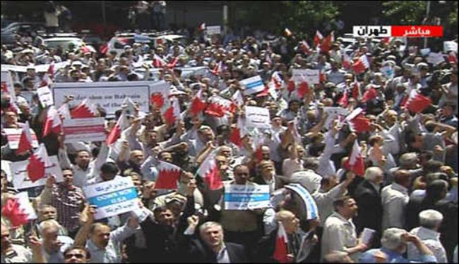 تظاهرات في ايران والبحرين إحتجاجا على المخطط السعودي