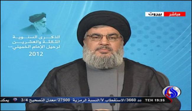 السيد نصرالله: للامام الخميني دور تأسيسي بتحولات المنطقة