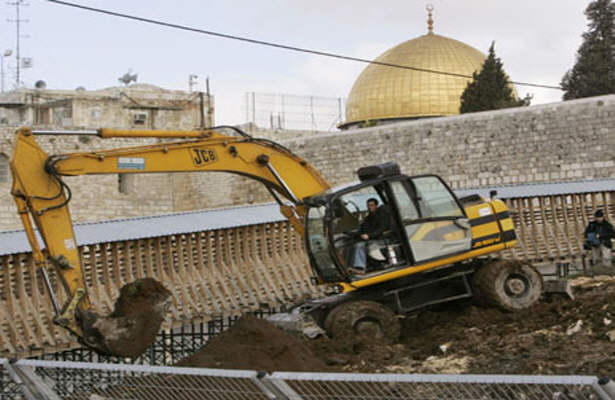 بزرگترین حفاری اسرائیل زیر مسجد الاقصی