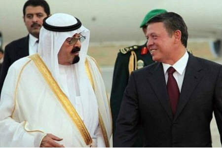 پادشاه عربستان به کمک شاه اردن شتافت