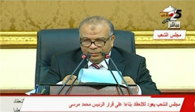 مجلس الشعب يعقد اول جلساته بناءا على قرار مرسي