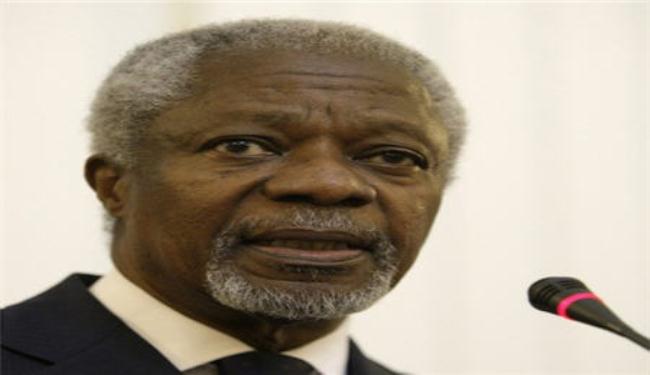 كوفي انان يصل بغداد لبحث الازمة السورية