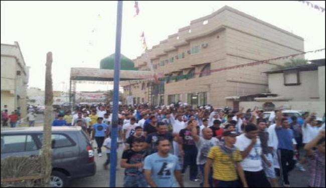 تواصل التظاهرات بالشرقية احتجاجا على اعتقال الشيخ النمر