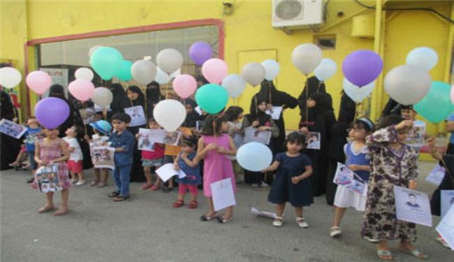 فعالية بالونات بالعوامية تطالب باطلاق سراح الشيخ النمر