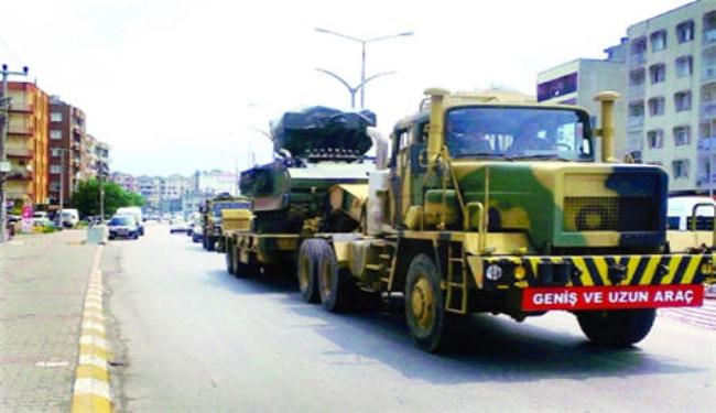 الجيش التركي ينشر صواريخ ارض-جو على حدود سوريا