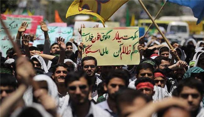 تظاهرات في مدن ايرانية تنديدا بإبادة المسلمين بميانمار