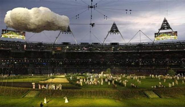 انطلاق حفل افتتاح اولمبياد لندن بمشاهد من الريف البريطاني