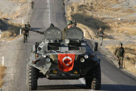عملیات گستردۀ ارتش ترکیه بر ضد پ.ک.ک
