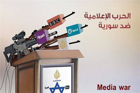 جنگ رسانه‌ای قطر و عربستان علیه سوریه