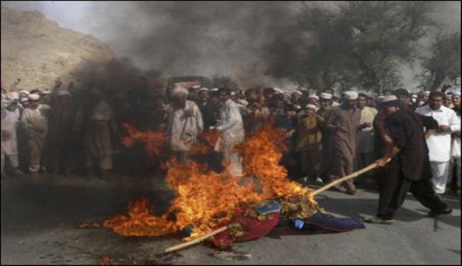 الافغان يحتجون بشدة على الفيلم المسيء للنبي الاعظم (ص)