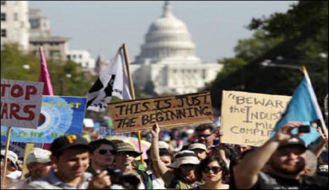 مناهضو وول ستريت يحيون الذكرى السنوية الاولى لتحركهم