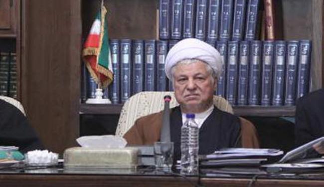 رفسنجاني يحذر الصهاينة من القيام بانتحار عسكري