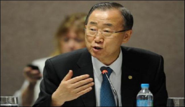 بان كي مون: الکارثة السورية تهدد السلام العالمي 