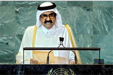 امیر قطر چهره پنهان خود را آشکار کرد