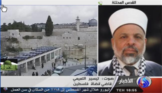 قاضي قضاة فلسطين: انتهاکات اسرائيل حرب على الاسلام