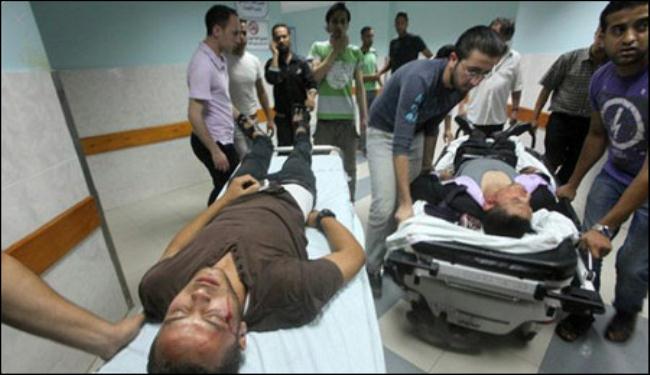 اصابة 11 فلسطينيا في غارة اسرائيلية على رفح