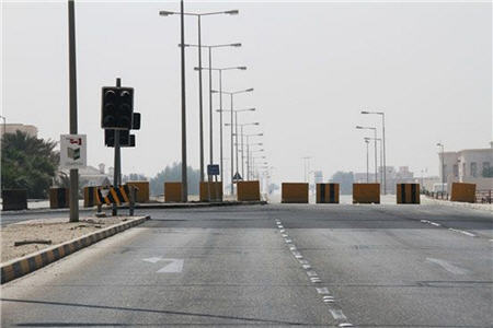 بستن خیابان‌ها در بحرین