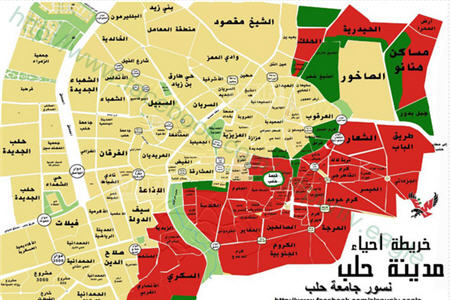 نقشه پراکندگی عناصر مسلح در سوریه