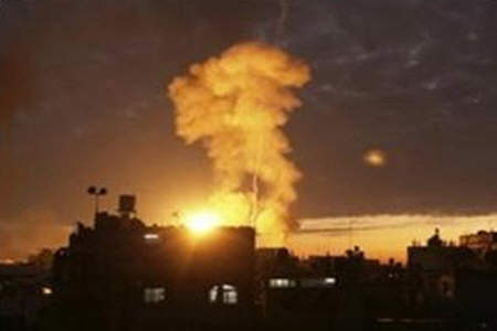 حمله هوایی صهیونیست ها به غزه