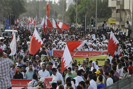 تظاهرات گسترده در بحرین