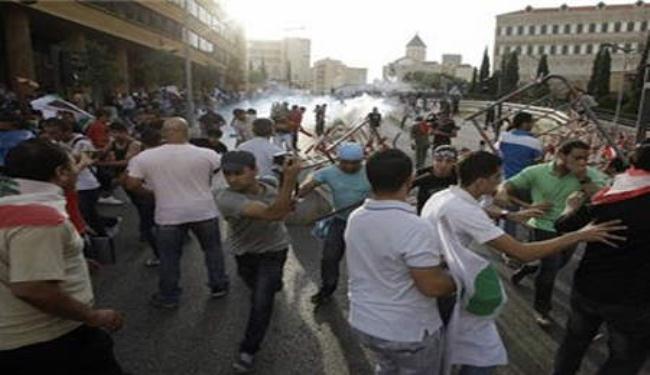 الامن اللبناني يبعد مثيري الشغب عن مقر رئاسة الحكومة 